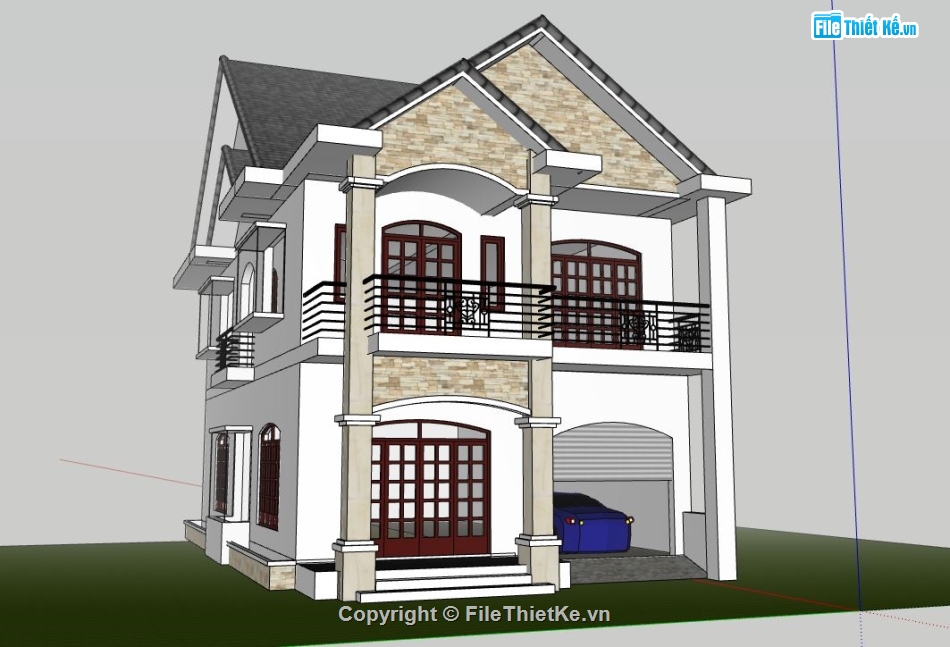 Mẫu thiết kế biệt thự 8x15m với kiến trúc đẹp sang trọng An Lộc #34 Mẫu thiết kế biệt thự 8x15m với kiến trúc đẹp sang trọng An Lộc