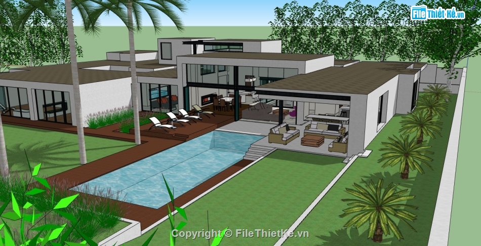 biệt thự 2 tầng đẹp,biệt thự đẹp 2 tầng,model su biệt thự 2 tầng,biệt thự nghỉ dưỡng