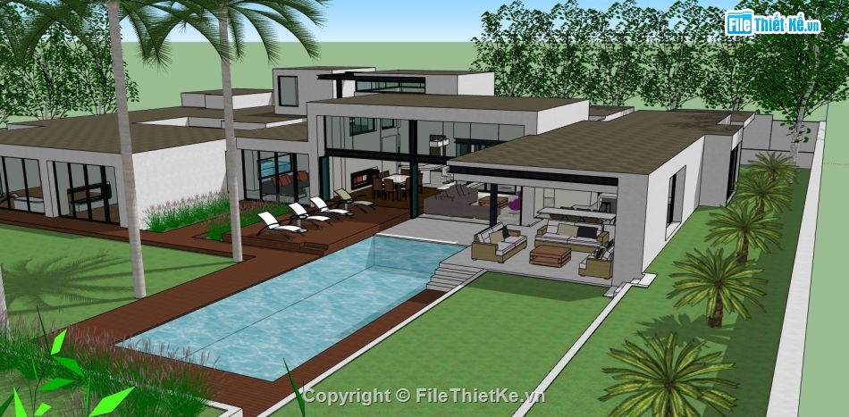 biệt thự 2 tầng đẹp,biệt thự đẹp 2 tầng,model su biệt thự 2 tầng,biệt thự nghỉ dưỡng
