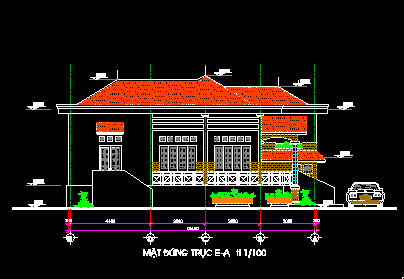 BT 2 tầng 13x13,BT có gác lửng,BT 2 tầng tân cổ điển