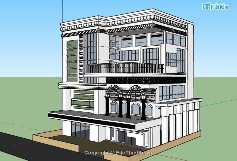 biệt thự 3 tầng,su biệt thự,model su biệt thự