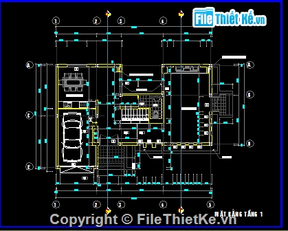 bt 3 tầng 100m2,bt 3 tầng cổ điển,BT 3 tầng 9x14m