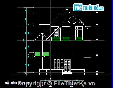 bt 3 tầng 100m2,bt 3 tầng cổ điển,BT 3 tầng 9x14m