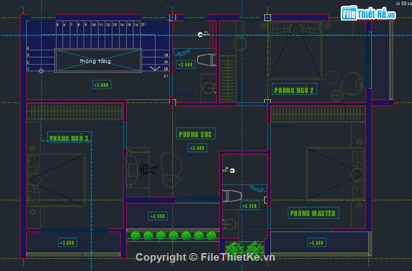 file cad biệt thự,cad biệt thự 3 tầng,biệt thự  3 tầng