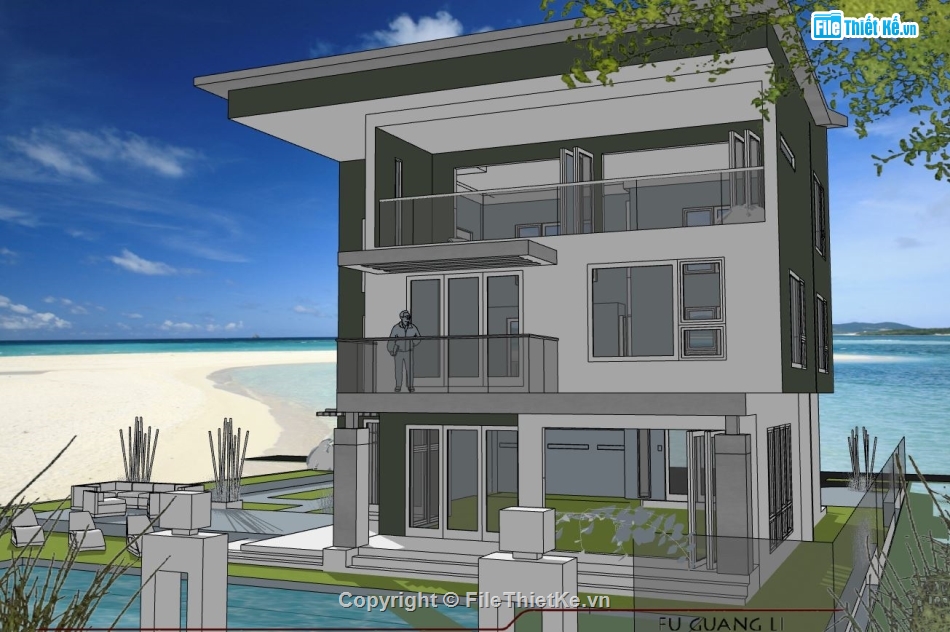 biệt thự 3 tầng,biệt thự sketchup,sketchup biệt thự,sketchup biệt thự 3 tầng,biệt thự 3 tầng sketchup