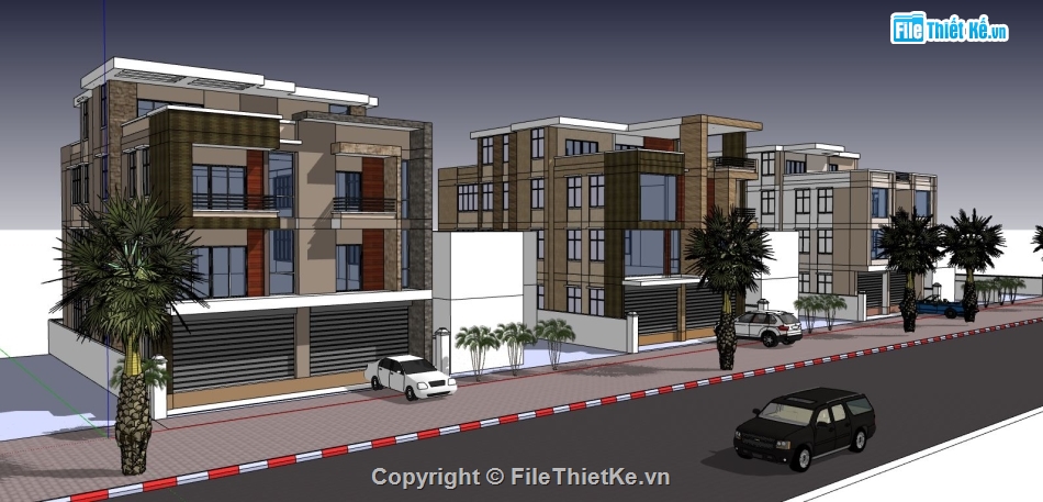 file su biệt thự,model su biệt thự,sketchup biệt thự