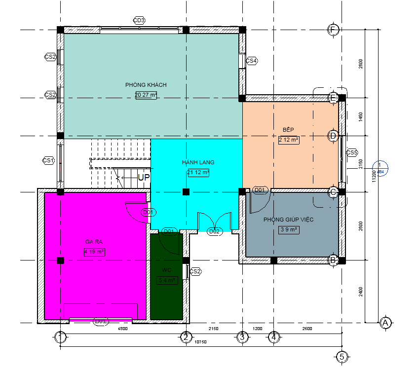 biệt thự đẹp 3 tần,biệt thự 3 tầng,bản vẽ biệt thự 3 tầng,revit biệt thự 3 tầng