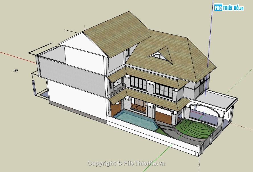 biệt thự 3 tầng,sketchup biệt thự,biệt thự sketchup,sketchup biệt thự 3 tầng,biệt thự 3 tầng sketchup,biệt thự  3 tầng