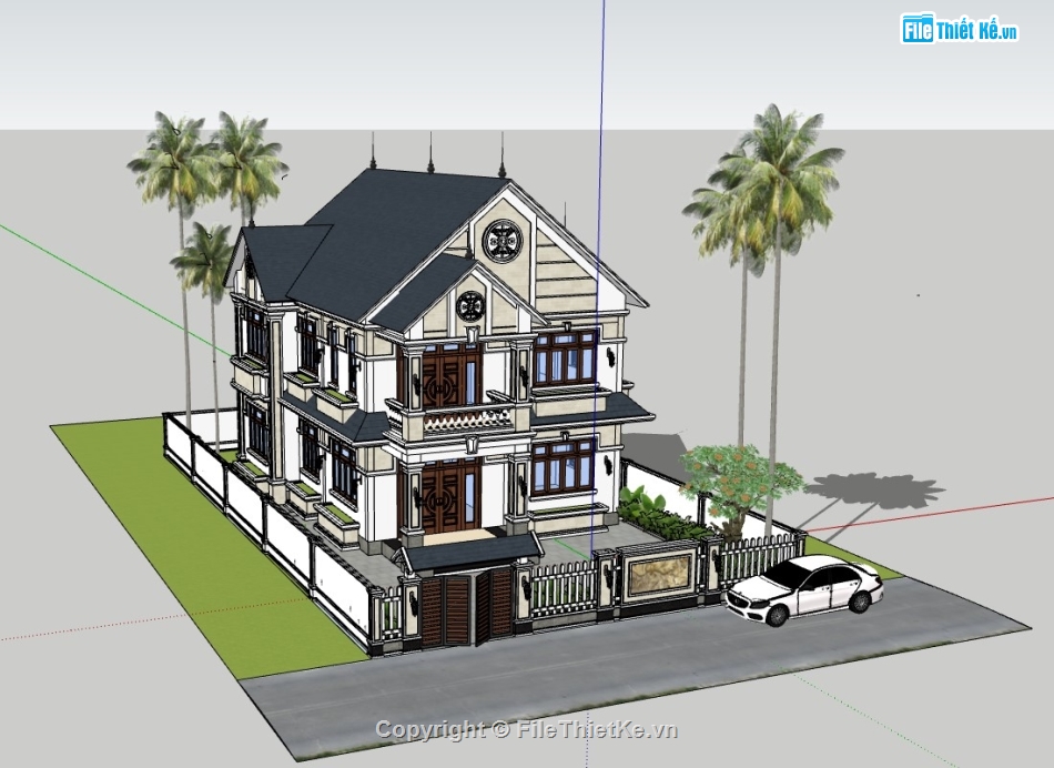 biệt thự 3 tầng,biệt thự sketchup,sketchup biệt thự,sketchup biệt thự 3 tầng,biệt thự  3 tầng,biệt thự 3 tầng sketchup