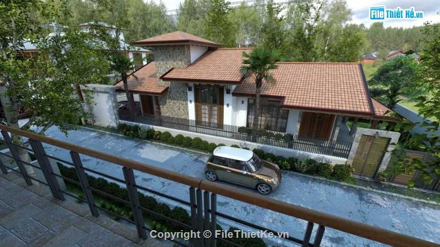 mẫu biệt thự sketchup,sketchup biệt thự,mẫu biệt thự