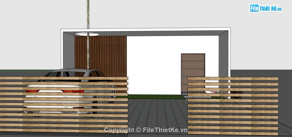 biệt thự sketchup,sketchup biệt thự,biệt thự hiện đại sketchup