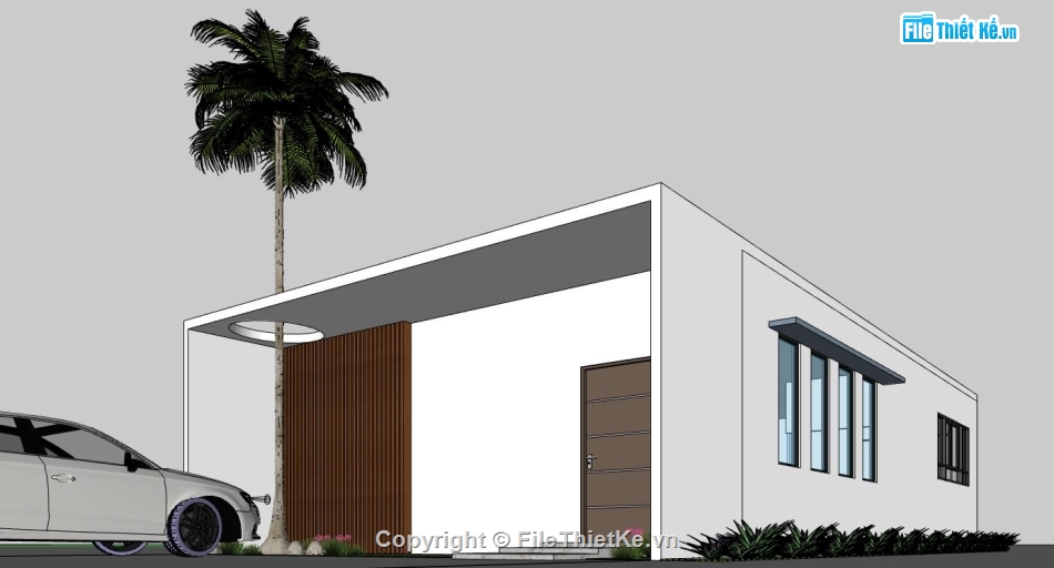 biệt thự sketchup,sketchup biệt thự,biệt thự hiện đại sketchup