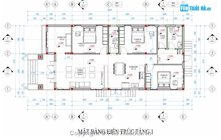 biệt thự mái thái,mái thái 1 tầng,biệt thự 1 tầng
