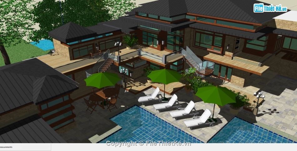 file su biệt thự,sketchup biệt thự,file sketchup biệt thự