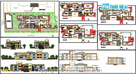 Mẫu biệt thự đẹp,chi tiết biệt thự,cad biệt thự