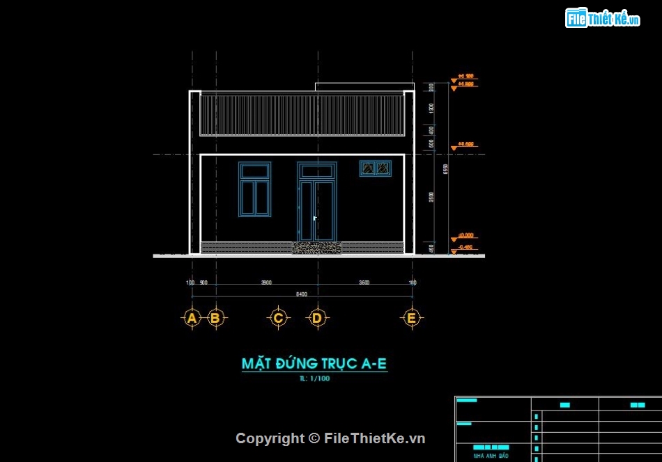 nhà ở cấp 4 đẹp,nhà cấp 4 hiện đại,File cad nhà cấp 4,mẫu nhà cấp 4 độc đáo
