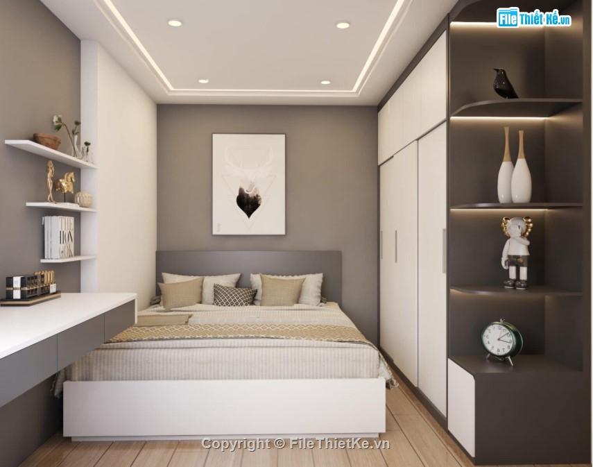 sketchup căn hộ,căn hộ sketchup,mẫu căn hộ đẹp