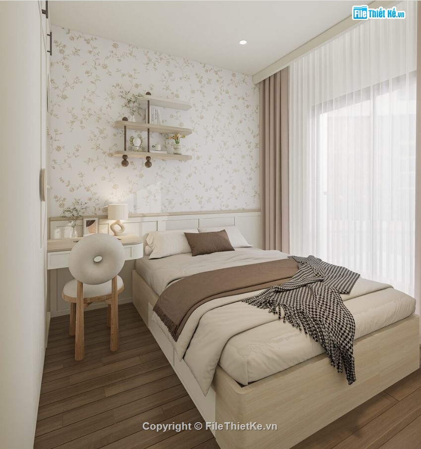 sketchup căn hộ,căn hộ hiện đại,căn hộ sketchup