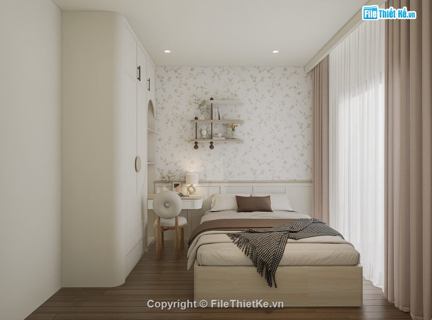 sketchup căn hộ,căn hộ hiện đại,căn hộ sketchup