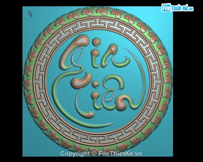 Mẫu chữ gia tiên,mẫu chữ tròng treo bàn thờ,chữ tròn gia tiên