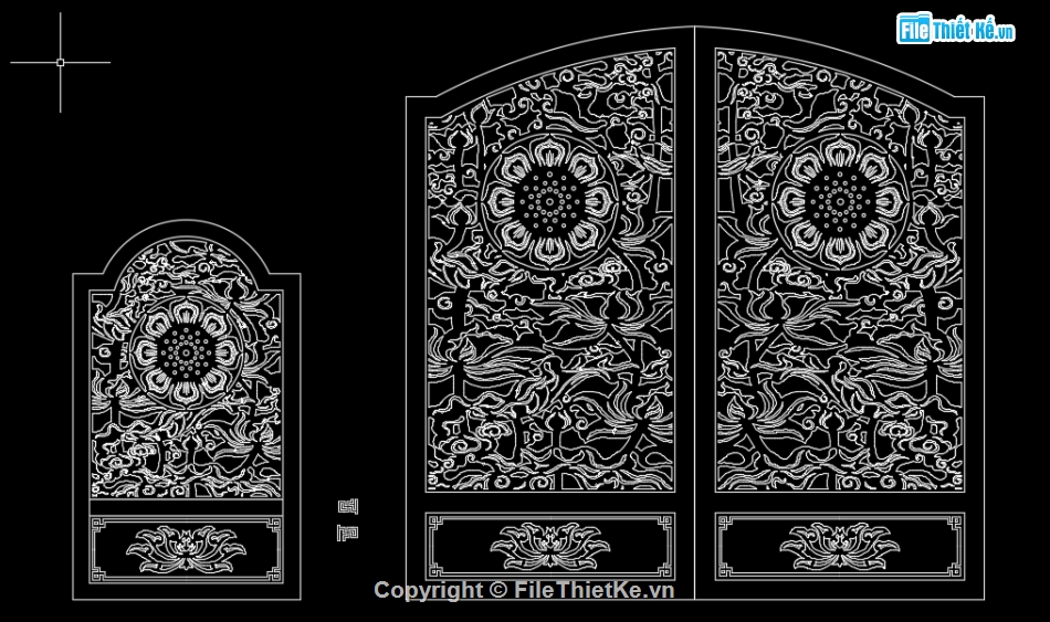 cổng chùa,Mẫu cnc cổng chùa tâm sen,cnc cổng chùa,file cnc cổng chùa