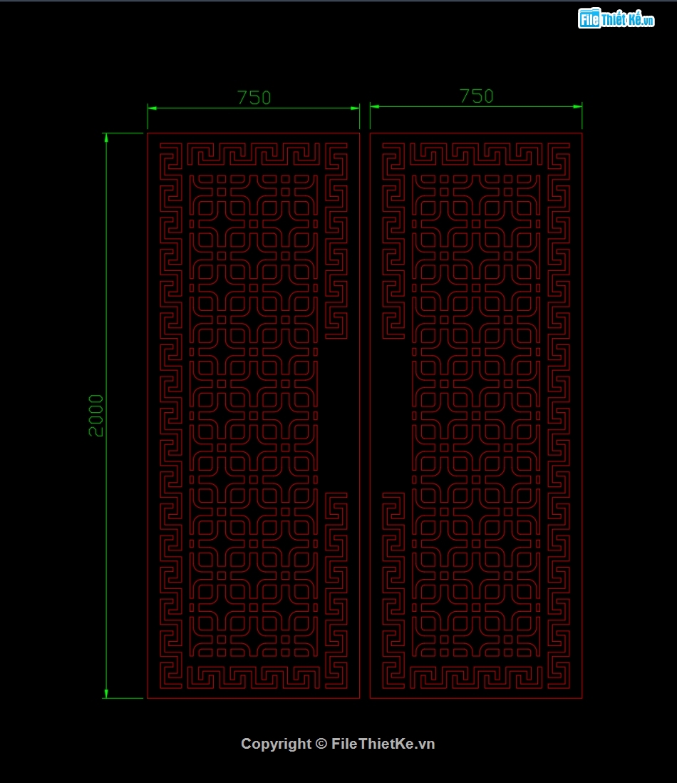 Mẫu cửa,CNC,cửa 2 cánh CNC,File CNC cửa 2 cánh