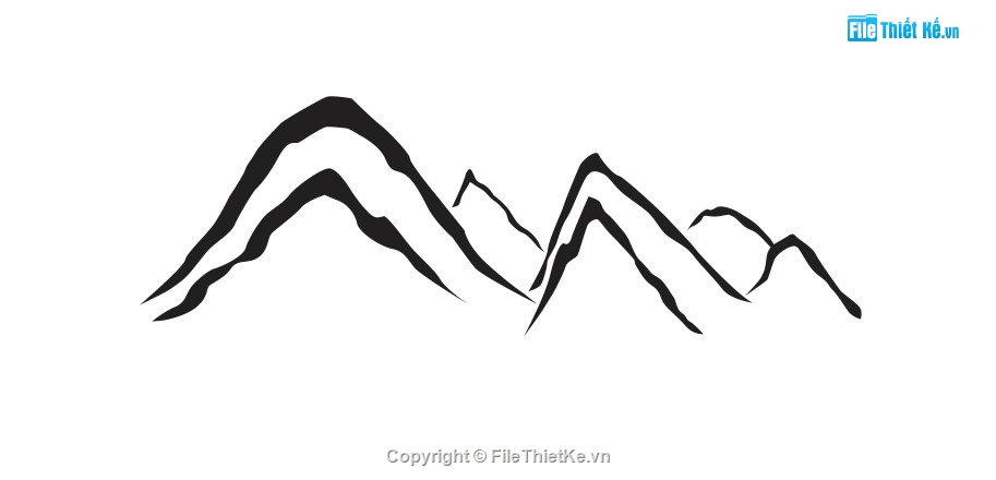 núi cắt cnc,vecto núi cắt cnc,mẫu cnc núi,file cắt cnc núi