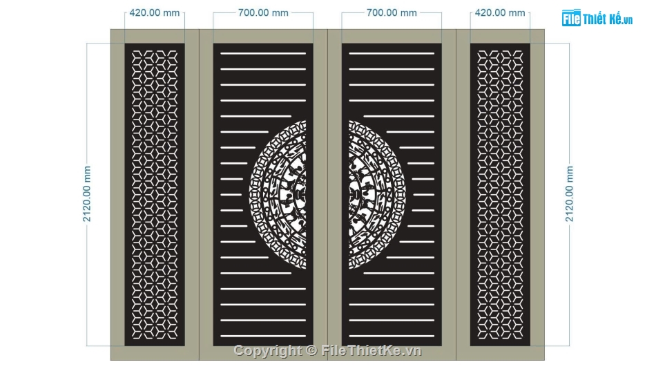 Mẫu cổng 4 cánh cnc,cổng 4 cánh cnc,cổng dxf