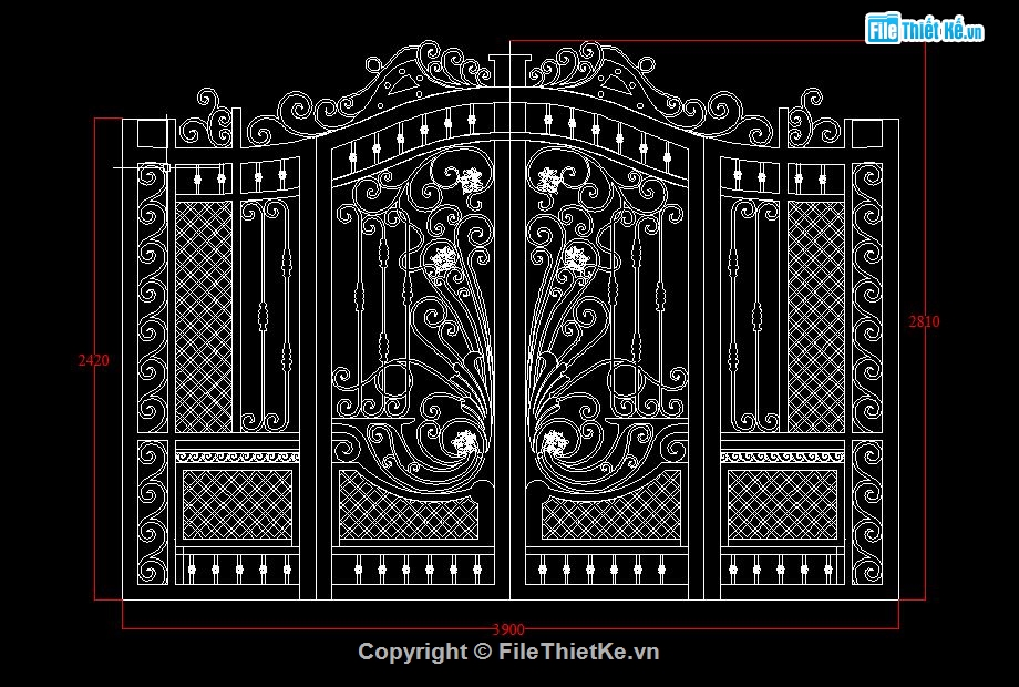 Mẫu cổng sắt cnc,cổng sắt mỹ thuật,file cnc cổng,mẫu cổng 2 cánh