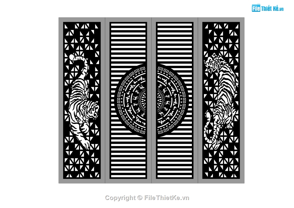 mẫu cnc cổng,cnc mẫu cổng,cổng con hổ