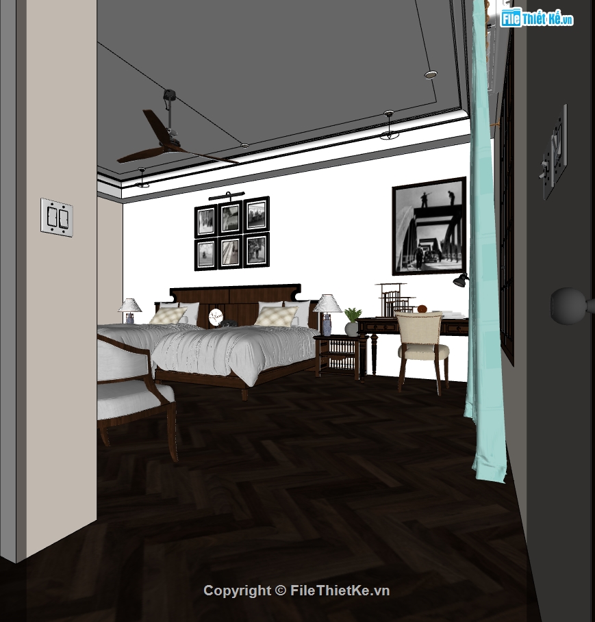 file sketchup nội thất phòng ngủ,file sketchup nội thất khách sạn,sketchup nội thất phòng ngủ,file 3dsu nội thất phòng ngủ