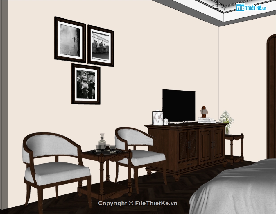 file sketchup nội thất phòng ngủ,file sketchup nội thất khách sạn,sketchup nội thất phòng ngủ,file 3dsu nội thất phòng ngủ