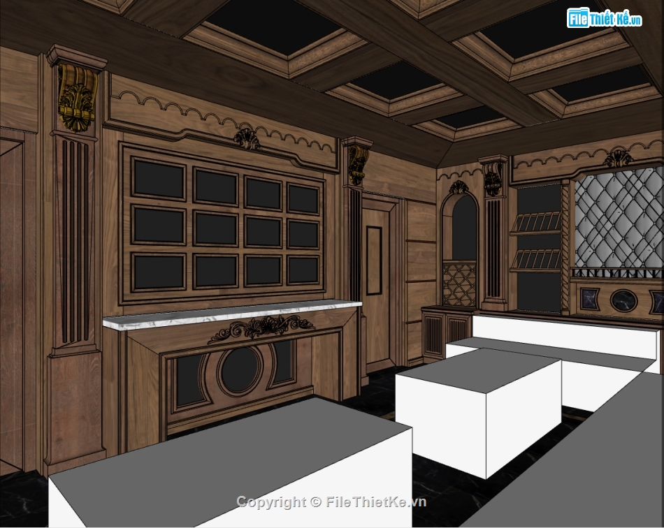 sketchup phòng hát karaoke,mẫu sketchup phòng hát hiện đại,thiết kế phòng karaoke,su phòng karaoke