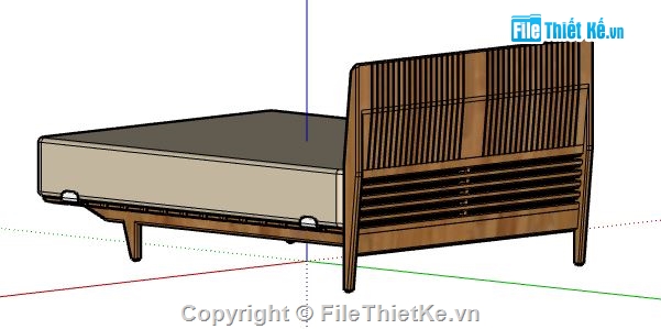 giường ngủ Sketchup,mẫu giường ngủ hiện đại,skp giường ngủ