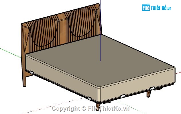 giường ngủ Sketchup,mẫu giường ngủ hiện đại,skp giường ngủ