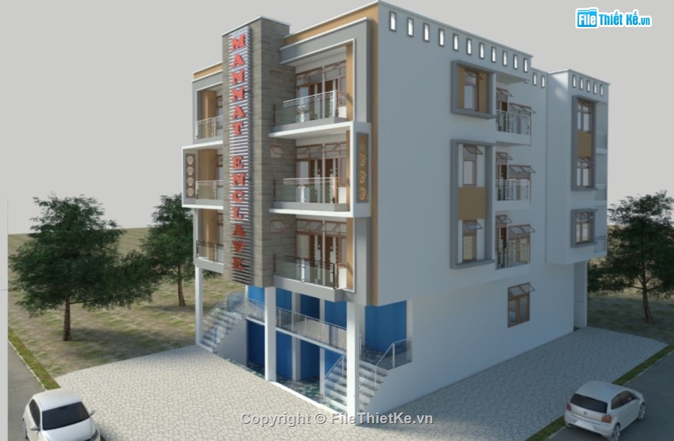 file su khách sạn,dựng model su khách sạn hiện đại,su khách sạn