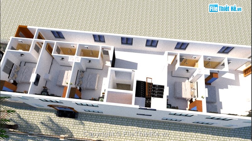 khách sạn,khách sạn 4 tầng,khách sạn kích thước 7x24m