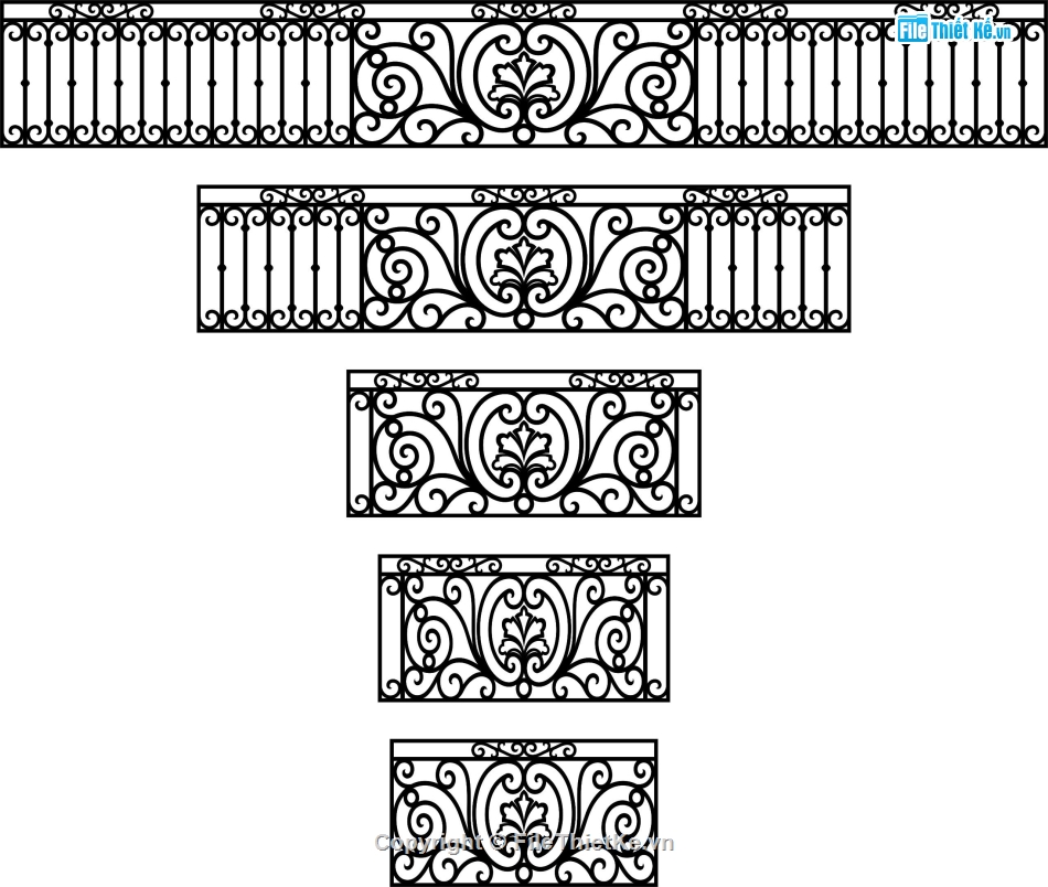 Mẫu lan can,lan can,lan can đẹp,lan can dxf