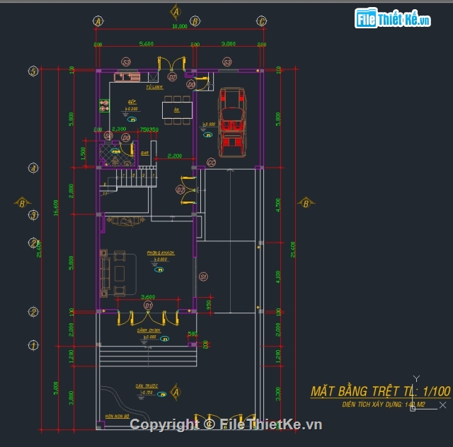 Mẫu nhà phố,nhà phố 10 x 18m,nhà phố 2 tầng,nhà 2 tầng,bản vẽ nhà phố