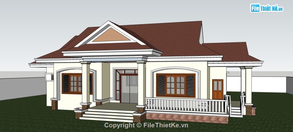 file su biệt thự,sketchup biệt thự,model su biệt thự