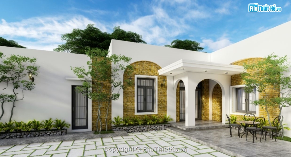 su nhà 1 tầng,model su nhà 1 tầng,sketchup nhà 1 tầng