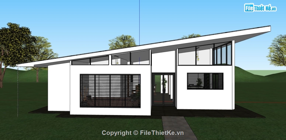 su biệt thự,model su biệt thự,sketchup biệt thự