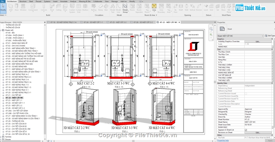 full bản vẽ nhà 1 tầng,mẫu công trình revit,biệt thự full (file revit),file revit biệt thự