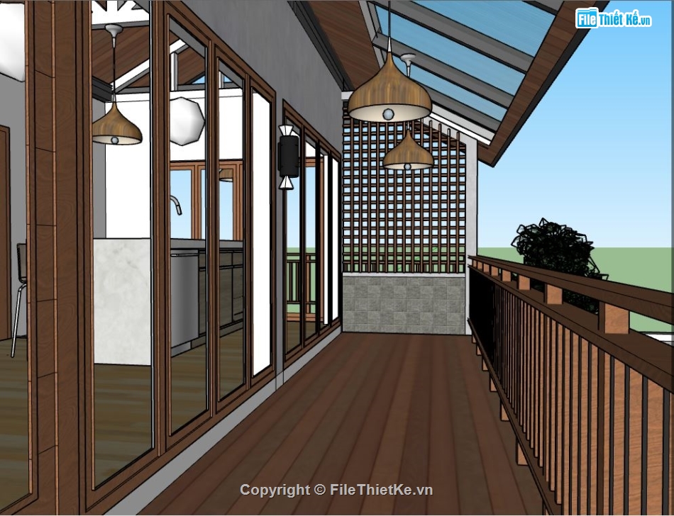 model su nhà 2 tầng,nhà 2 tầng model su,file sketchup nhà 2 tầng