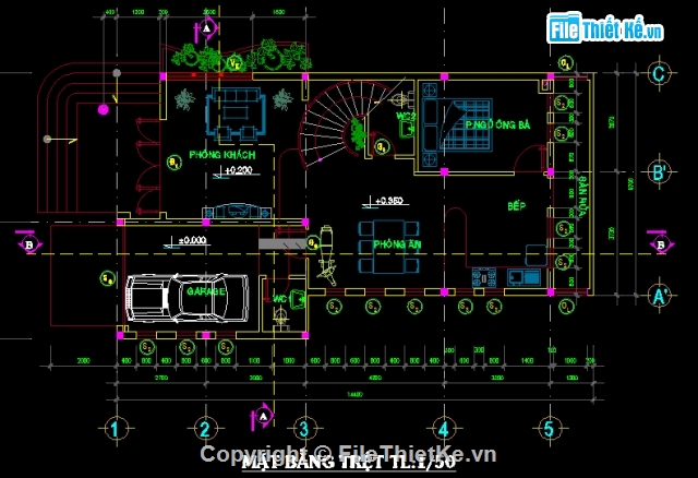 bản vẽ nhà 2 tầng,mẫu nhà 2 tầngđẹp,nhà 2 tầng mái thái,nhà diện tích 8 x 14.4m