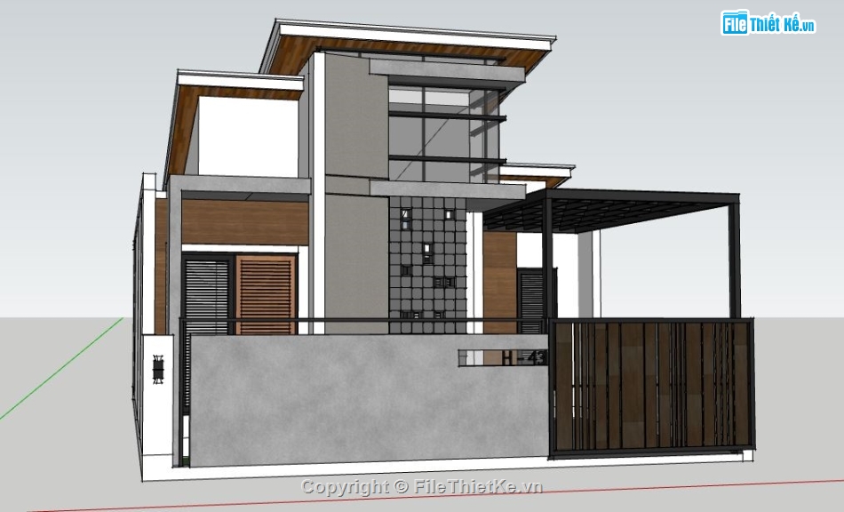mẫu nhà 2 tầng đẹp,mẫu nhà 2 tầng,mẫu nhà 2 tầng sketchup
