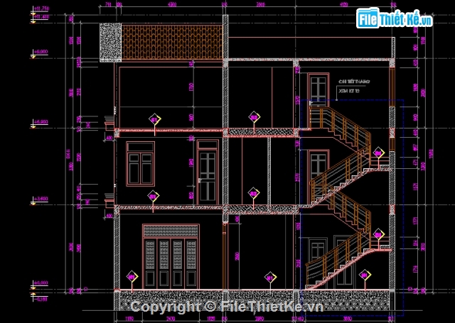 nhà 2.5 tầng,bản vẽ nhà 2.5 tầng,kiến trúc nhà 2.5 tầng đẹp