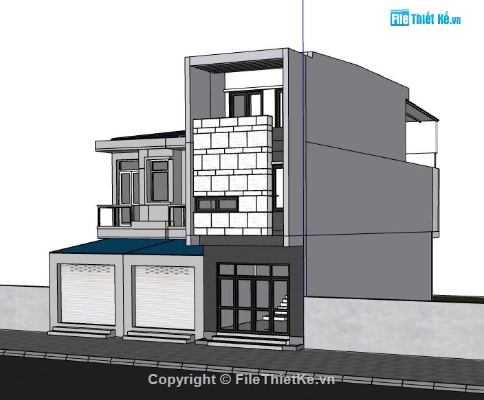 mẫu nhà 3 tầng,su nhà 3 tầng,model su nhà 3 tầng