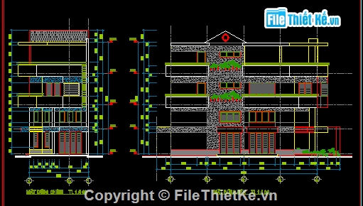 Nhà 3 tầng 6.5x16 m,Nhà 3 tầng 6.5x16 m có phối cảnh,kiến trúc nhà 3 tầng đẹp