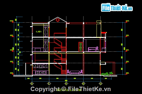 Nhà 3 tầng 6.5x16 m,Nhà 3 tầng 6.5x16 m có phối cảnh,kiến trúc nhà 3 tầng đẹp